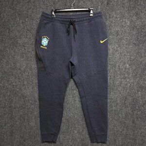 Nike Joggers Mens XL Blue CBF Brazil National Team Tech Fleece Soccer 902228-477